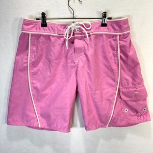 Rusty Surf‎ Light Pink Board Shorts 100% Polyester Mens Size 32